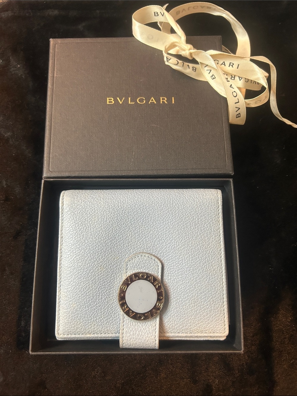 Bulgari Black Box with Cream Ribbon